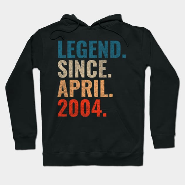 Legend since April 2004 Retro 2004 Hoodie by TeeLogic